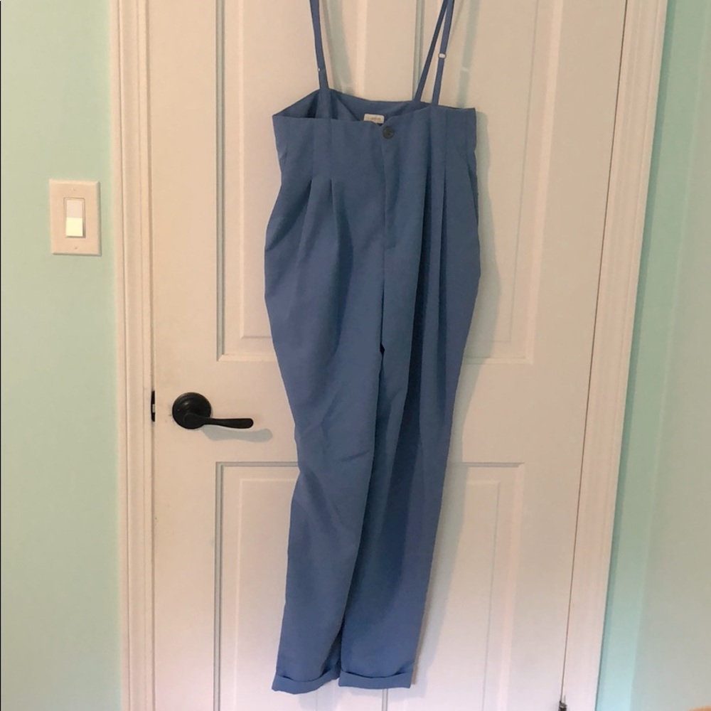 High waisted overall trousers